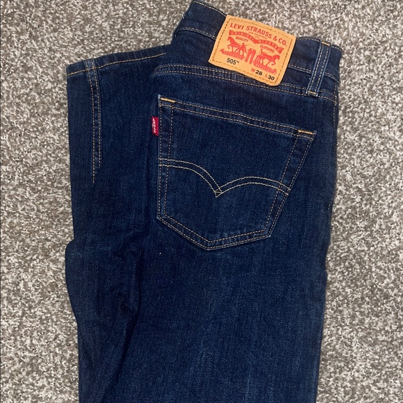 Levi's Dark Wash 505 Jeans - Picture 5 of 6